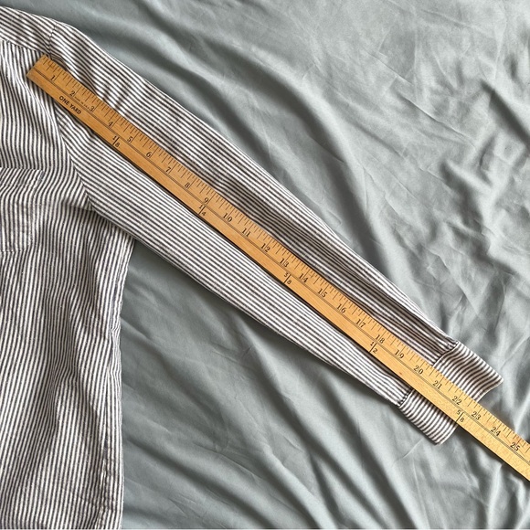 Sezane tomboy shirt striped button up - Picture 10 of 13